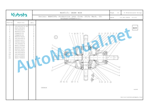 Kubota RA4515 Parts Manual PDF-2