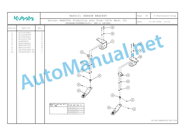 Kubota RA4515 Parts Manual PDF-5