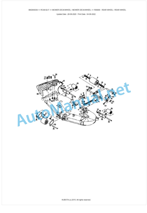 Kubota RC48-62-F Parts Manual PDF BKIDK0039-5