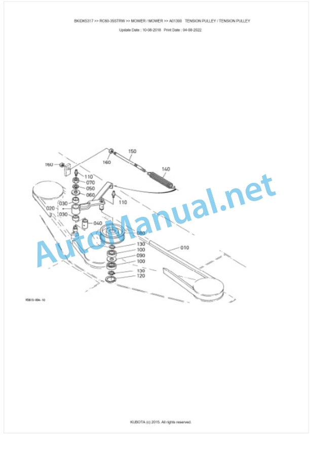 Kubota RC60-35STRW Parts Manual PDF BKIDK5317-2