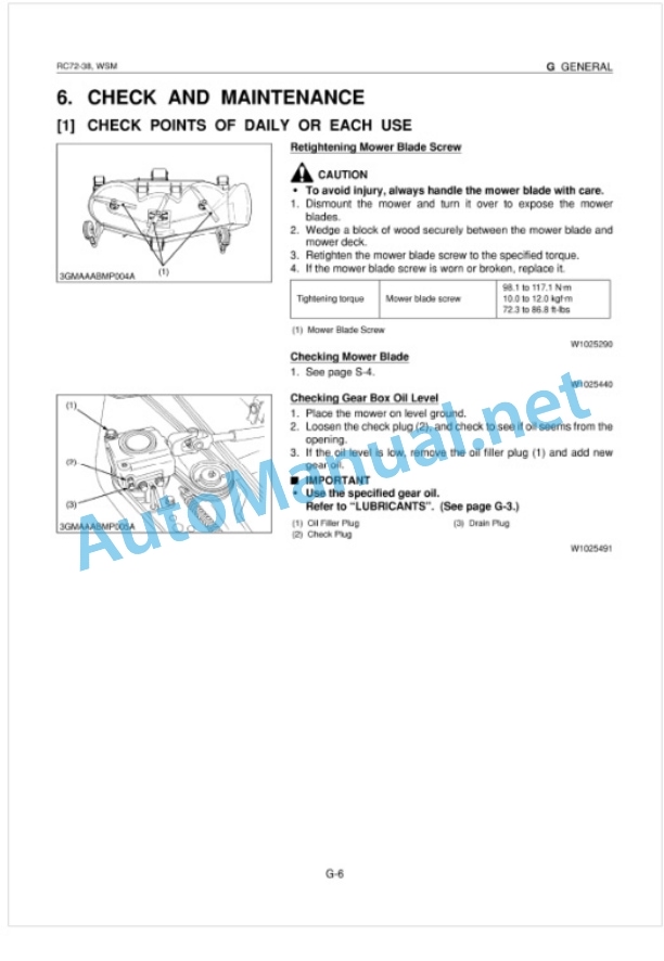 Kubota RC72-38 Rotary Mower Workshop Manual PDF-3