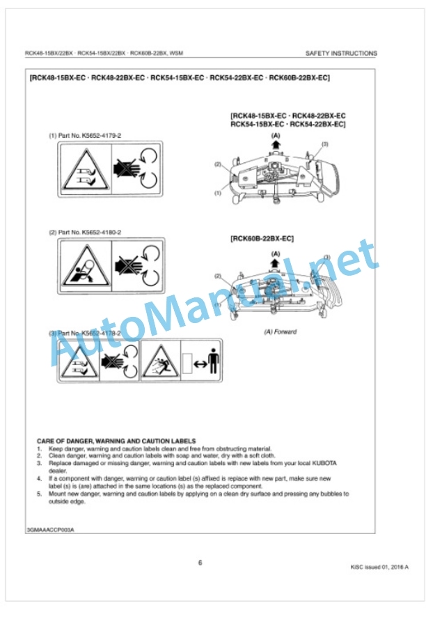 Kubota RCK48-15BX, RCK48-22BX, RCK54 Workshop Manual PDF-2