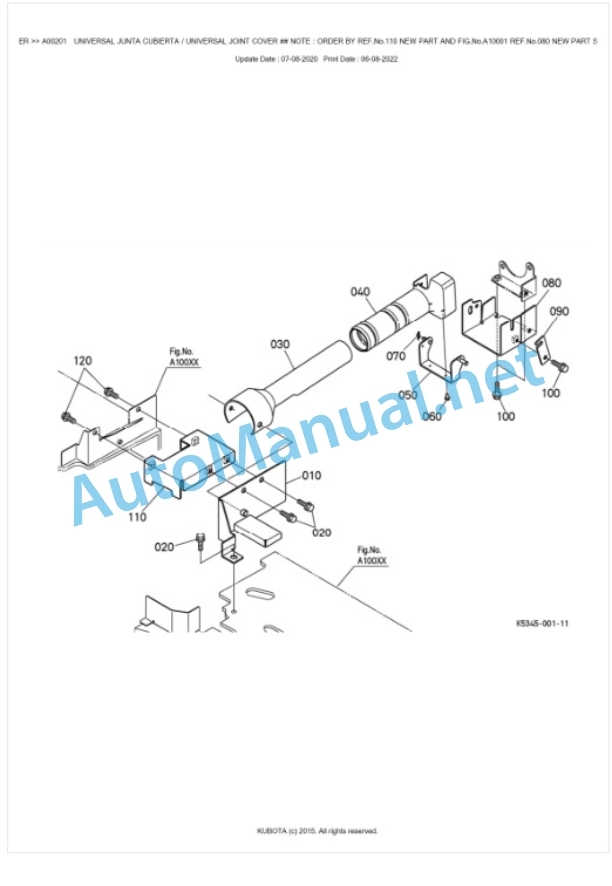 Kubota RCK48-23BX-EU-F Parts Manual PDF BKIDA5026-2