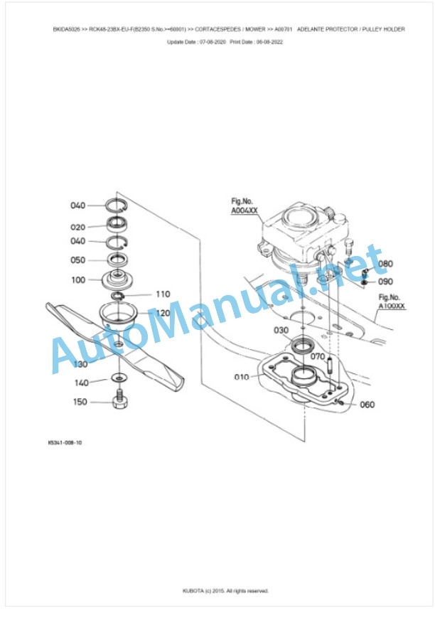 Kubota RCK48-23BX-EU-F Parts Manual PDF BKIDA5026-3