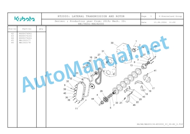 Kubota RT2000 Parts Manual PDF-4