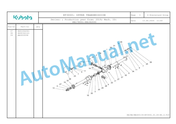 Kubota RT3000 Parts Manual PDF-5