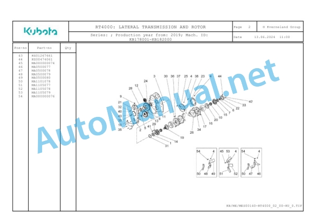 Kubota RT4000 Parts Manual PDF-4