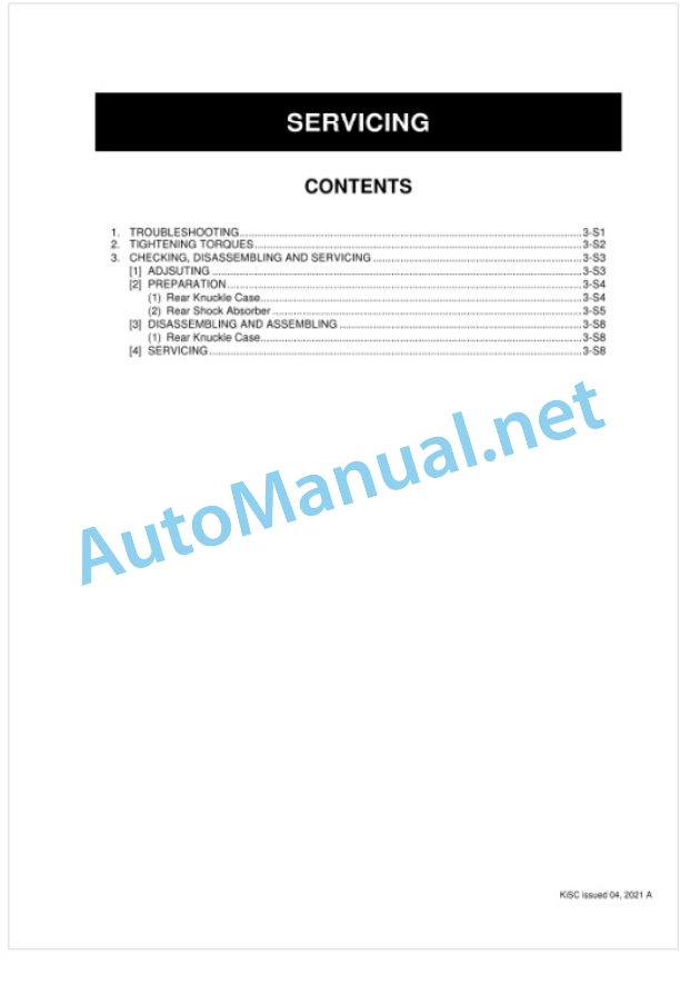 Kubota RTV-X1140 Utility Vehicle Workshop Manual PDF-4