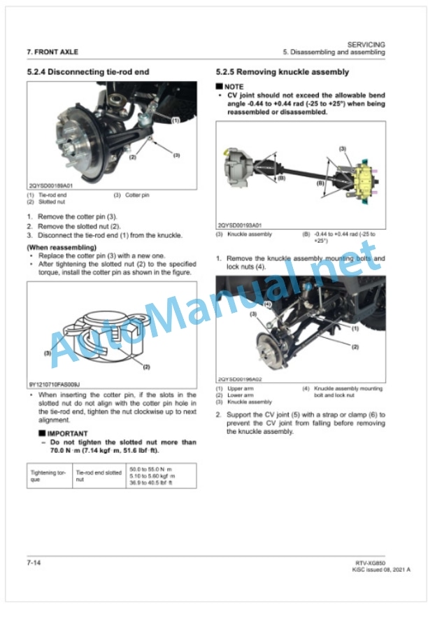 Kubota RTV-XG850 Utility Vehicle Workshop Manual PDF-5