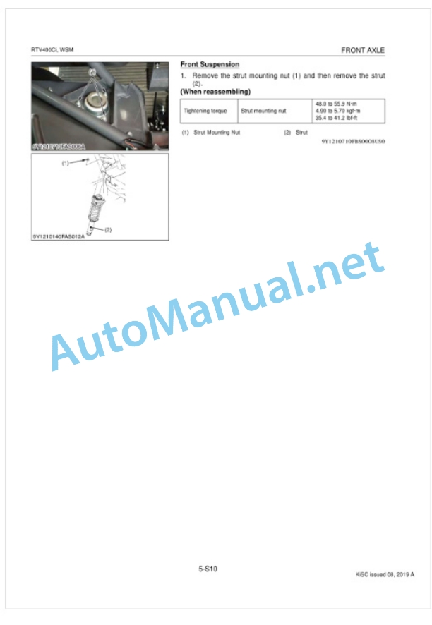 Kubota RTV400Ci Utility Vehicle Workshop Manual PDF-5