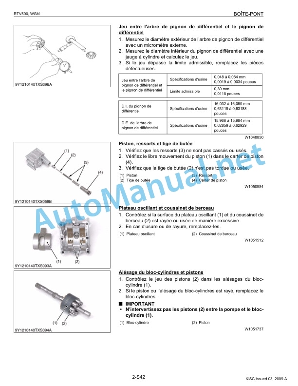 Kubota RTV500 Utility Vehicle Workshop Manual PDF FR-4