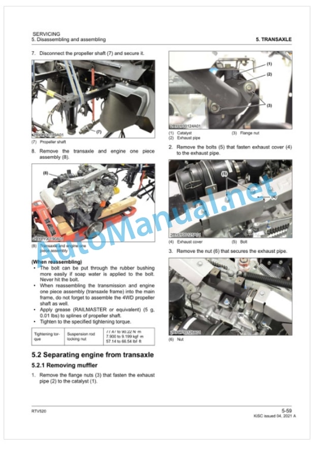 Kubota RTV520 Utility Vehicle Workshop Manual PDF-4