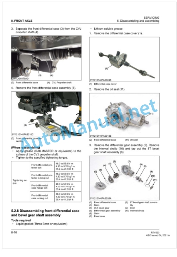 Kubota RTV520 Utility Vehicle Workshop Manual PDF-5