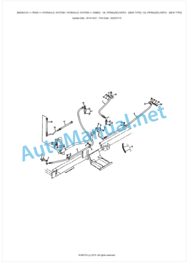 Kubota RW30 Parts Manual PDF BKIDK0143-4