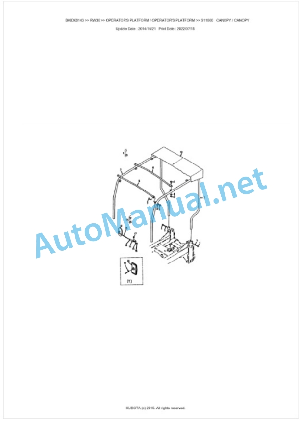 Kubota RW30 Parts Manual PDF BKIDK0143-5