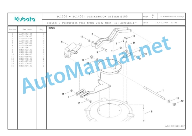 Kubota SC1300, SC1400 Parts Manual PDF-5