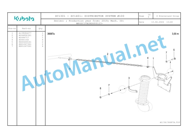 Kubota SC1301, SC1401 Parts Manual PDF-5