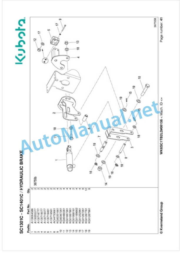 Kubota SC1301C, SC1401C Parts Manual PDF-2