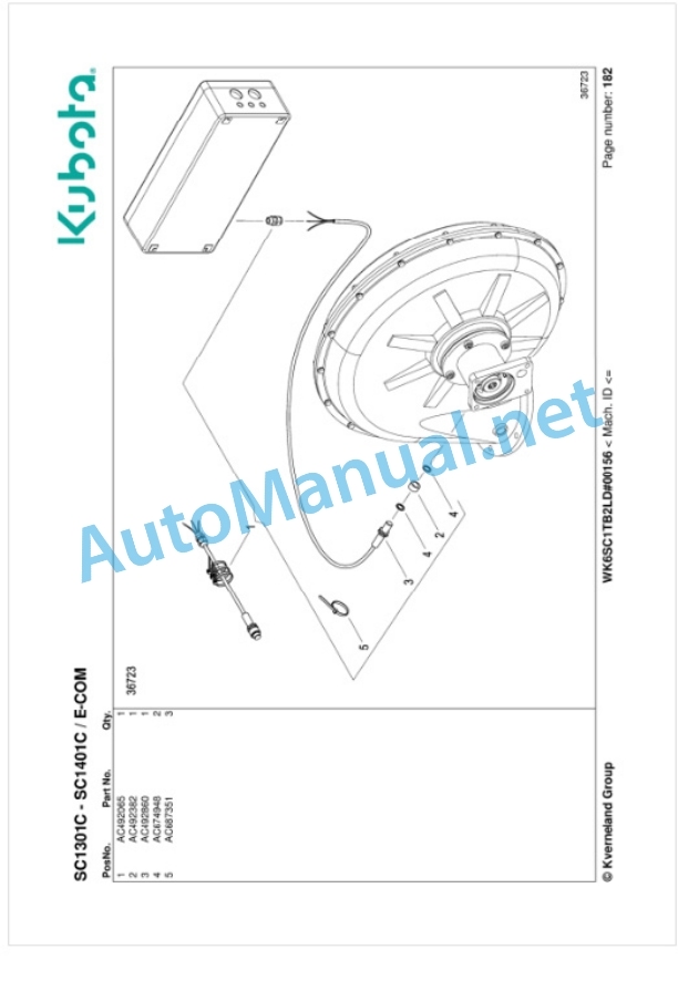 Kubota SC1301C, SC1401C Parts Manual PDF-5