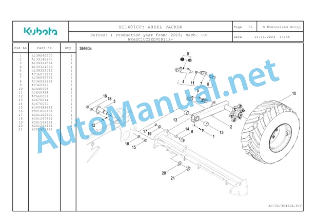 Kubota SC1401CF Parts Manual PDF-3