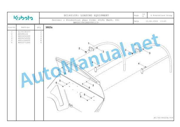 Kubota SC1401CF Parts Manual PDF-4