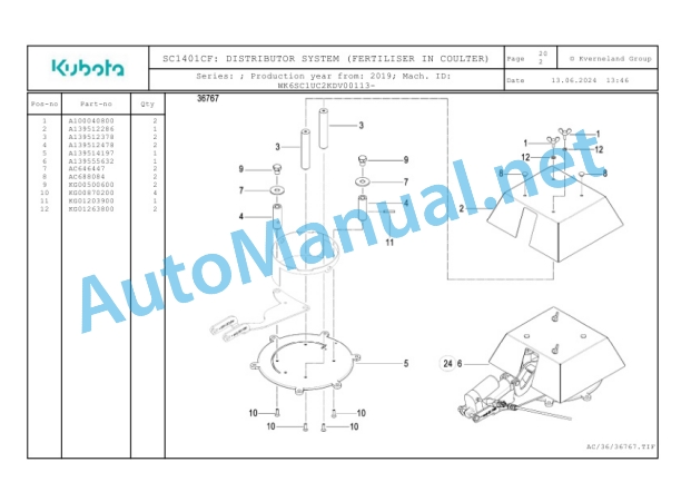 Kubota SC1401CF Parts Manual PDF-5