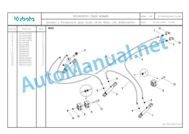 Kubota SC1600CF Parts Manual PDF-3