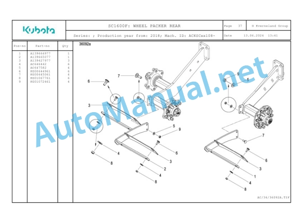 Kubota SC1600F Parts Manual PDF-2