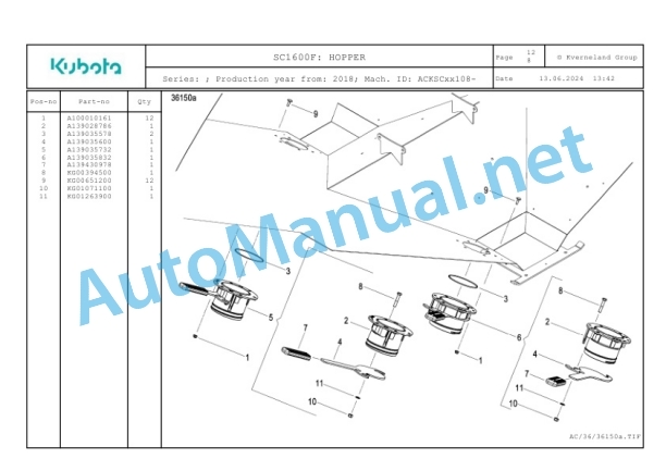 Kubota SC1600F Parts Manual PDF-4