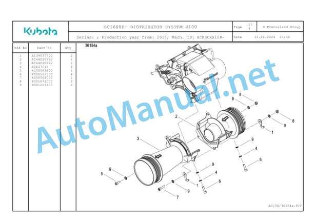 Kubota SC1600F Parts Manual PDF-5