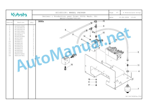 Kubota SC1601CF Parts Manual PDF-3