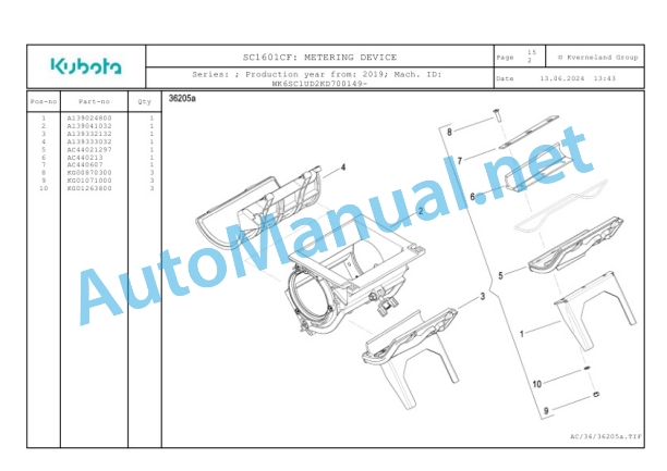 Kubota SC1601CF Parts Manual PDF-4