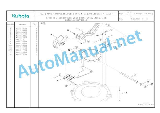 Kubota SC1601CF Parts Manual PDF-5