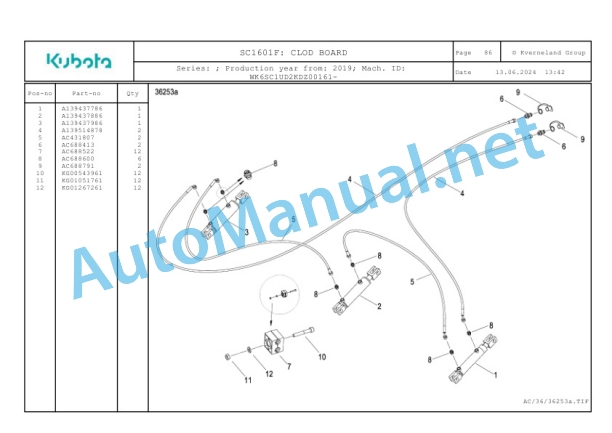 Kubota SC1601F Parts Manual PDF-3