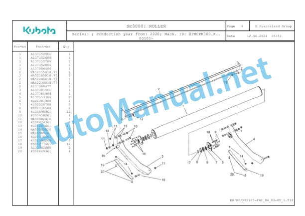 Kubota SE3000 Parts Manual PDF-4