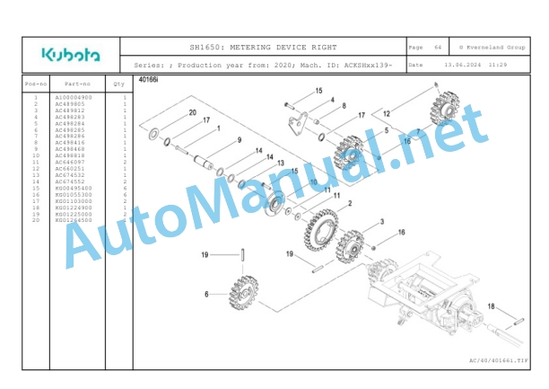 Kubota SH1650 Parts Manual PDF-3