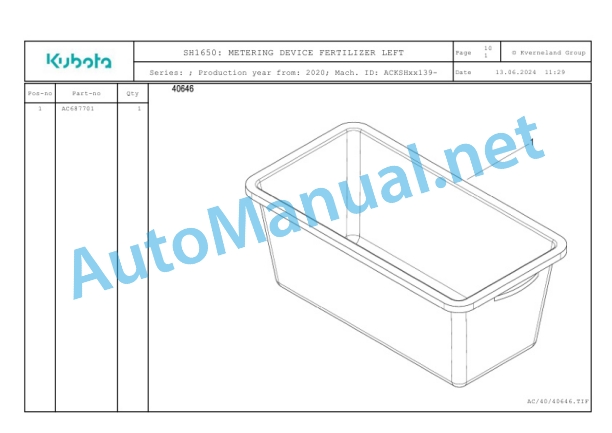 Kubota SH1650 Parts Manual PDF-4