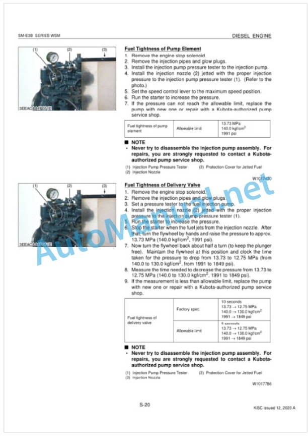 Kubota SM-E3B Series Diesel Engine Workshop Manual PDF-4