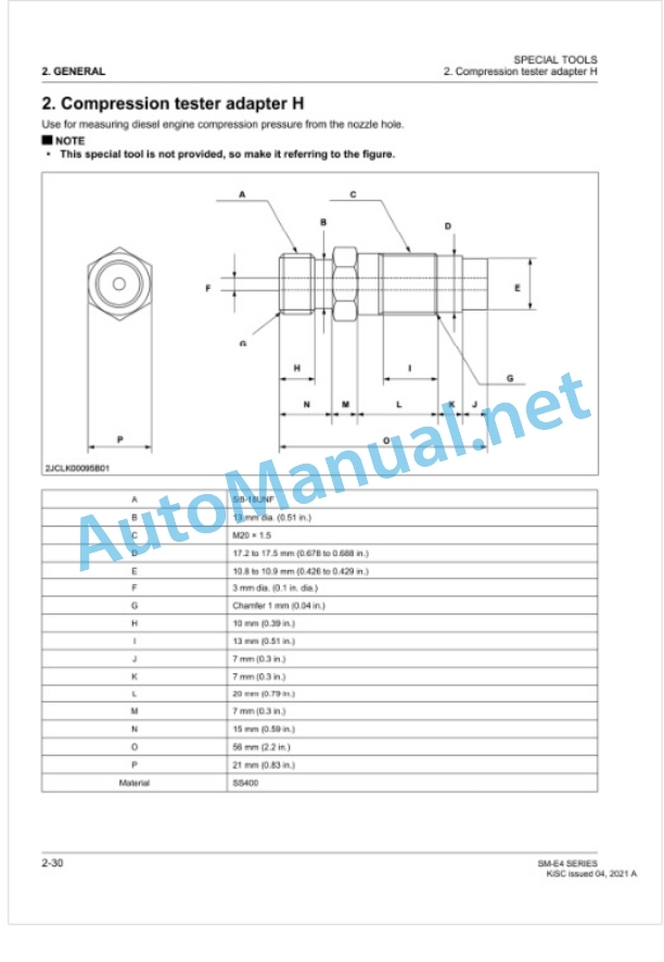 Kubota SM-E4 Series Diesel Engine Workshop Manual PDF-2