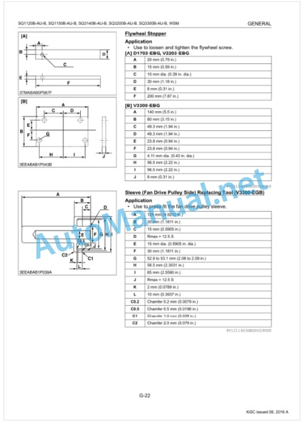 Kubota SQ-1120B-AU-B, SQ-1150B-AU-B, SQ Workshop Manual PDF-2