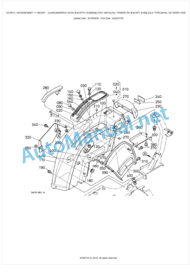 Kubota STa-30, STa-35 Parts Manual PDF BKIDK0540-5