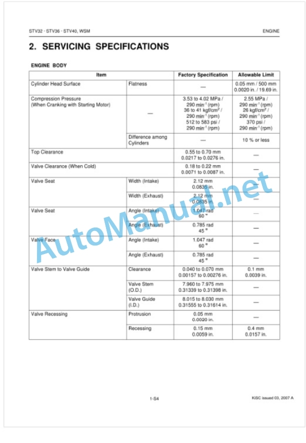 Kubota STV32, STV36, STV40 Tractor Workshop Manual PDF-2