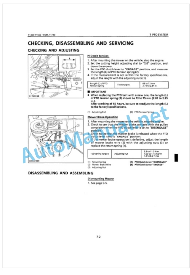 Kubota T1460, T1560 Workshop Manual PDF-5