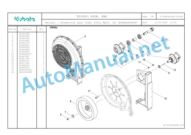 Kubota TD1000 Parts Manual PDF-3