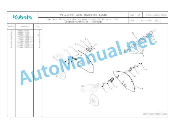 Kubota TE10514C Parts Manual PDF-3