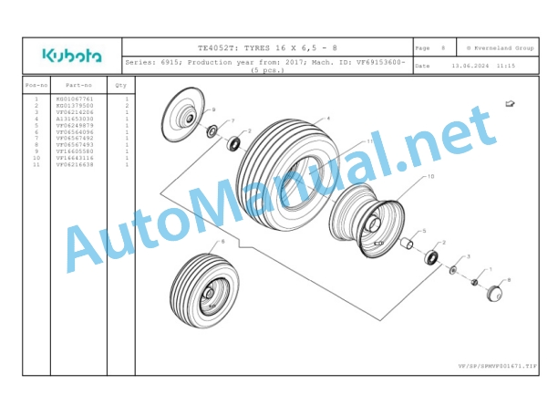 Kubota TE4052T Parts Manual PDF-3