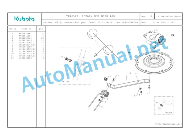 Kubota TE4052T Parts Manual PDF-5