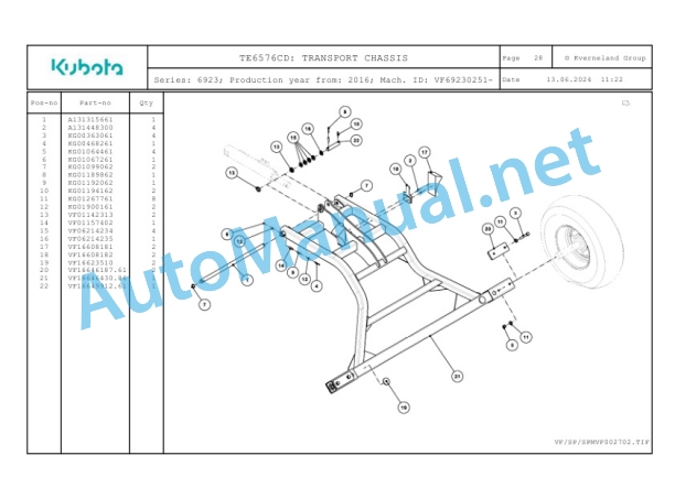 Kubota TE6576CD Parts Manual PDF-5