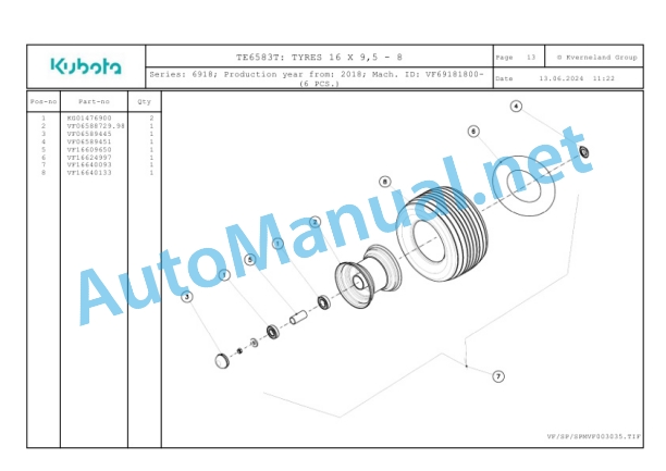 Kubota TE6583T Parts Manual PDF-3