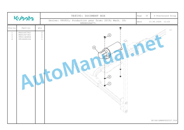 Kubota TE8590 Parts Manual PDF-5